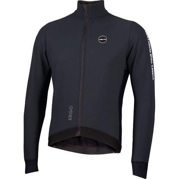 Nalini - Heren - Fietsjack winter - Warm Wielrenjack - Zwart - NEW ERGO WARM JKT (CMP) - XXS