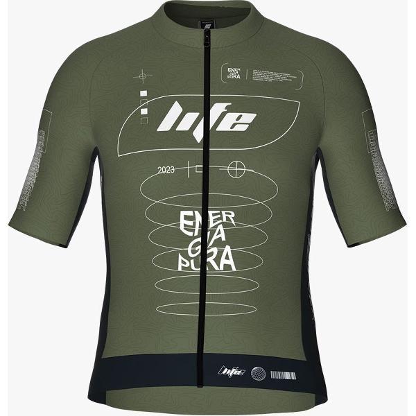 Energiapura - Full zip - Fietsshirt - Alexander IDEA - Olijf - maat L