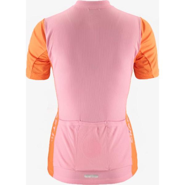 Craft ADV Endur Fietsshirt voor dames, roze/oranje - Maat M -