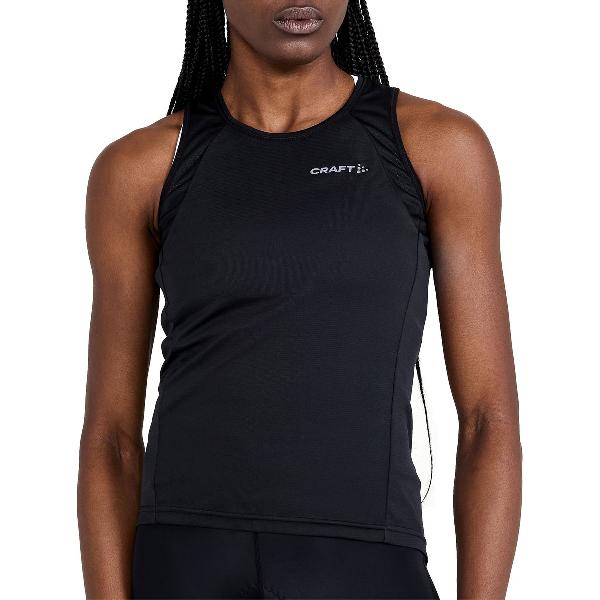 Craft Fietsshirt Mouwloos Dames Zwart - CORE ENDUR SINGLET W BLACK-L