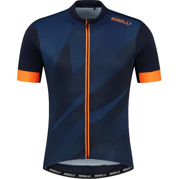 Rogelli Dusk Fietsshirt Heren Blauw/Oranje - Maat M