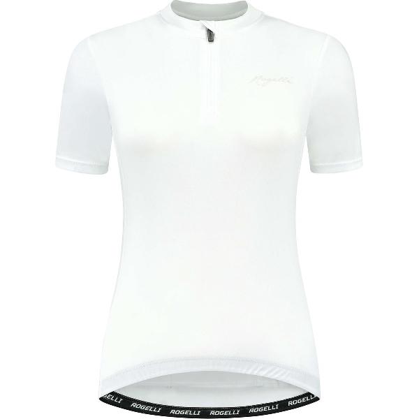 Rogelli Core Fietsshirt - Korte Mouwen - Dames - Wit - Maat L