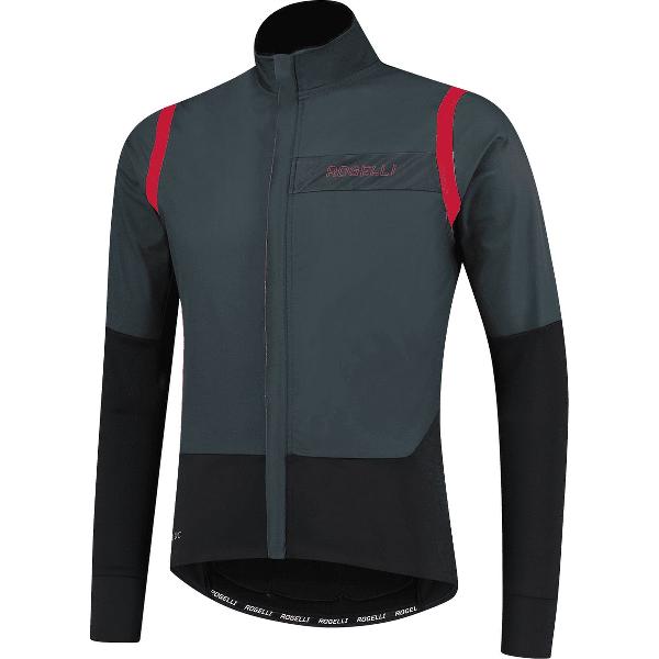 Rogelli Infinite - Fietsjack - Winterjack - Grijs/Zwart/Rood - Heren - Maat M