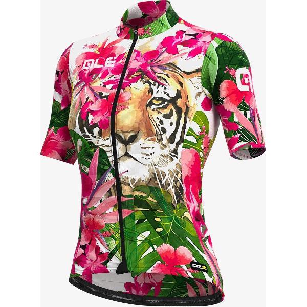 Ale Dames Fietsshirt Korte Mouwen PRR Tiger - Roos - L - Valt klein