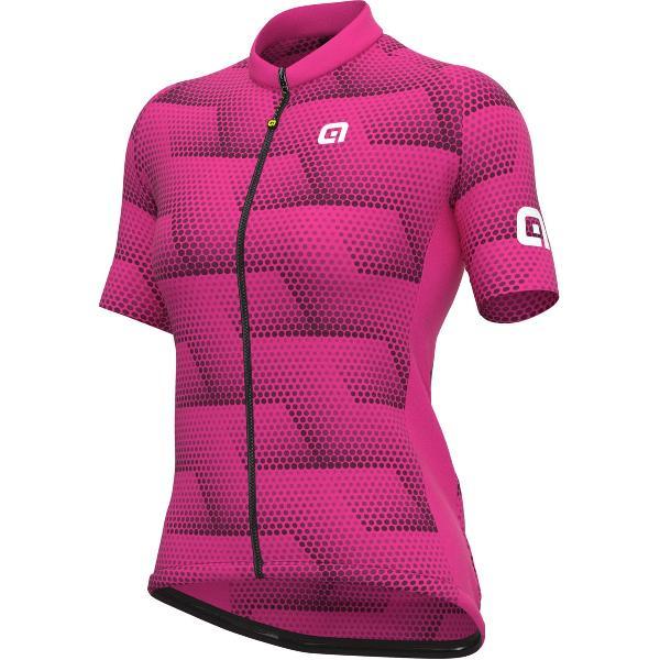 Ale Dames Fietsshirt Korte Mouwen Solid Sharp - Rood - M - Valt klein