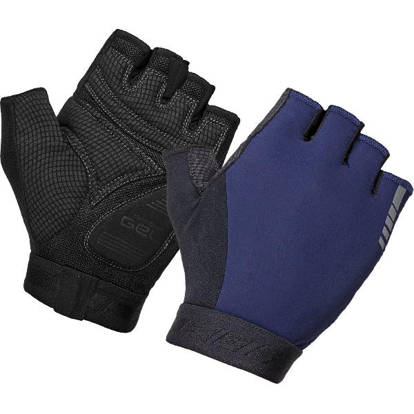 GripGrab - WorldCup 2 Padded Korte Vinger Zomer Fietshandschoenen - Navy Blauw - Unisex - Maat L