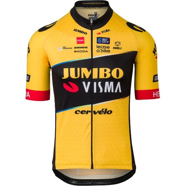 AGU Replica Fietsshirt Team Jumbo-Visma Heren - Yellow - XL