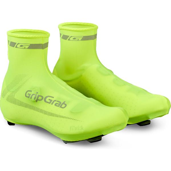 GripGrab - RaceAero Hi-Vis Lichtgewicht Zomer Wielren Overschoenen Race Fiets - Geel Hi-Vis - Unisex - Maat One Size