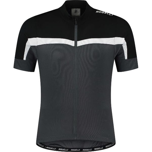 Rogelli Course Fietsshirt - Korte Mouwen - Heren - Zwart, Grijs, Wit - Maat S