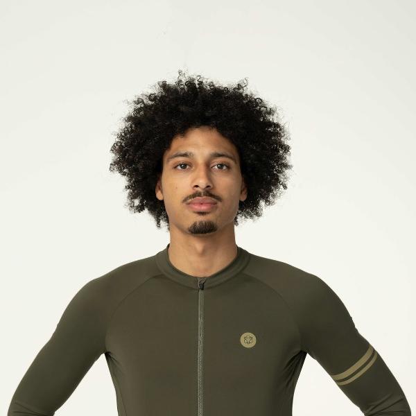 AGU Solid Fietsshirt Lange Mouwen Performance Heren - Green - XL