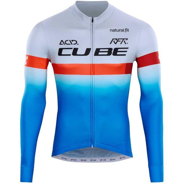 Cube Teamline Jersey Met Lange Mouwen Blauw M Man