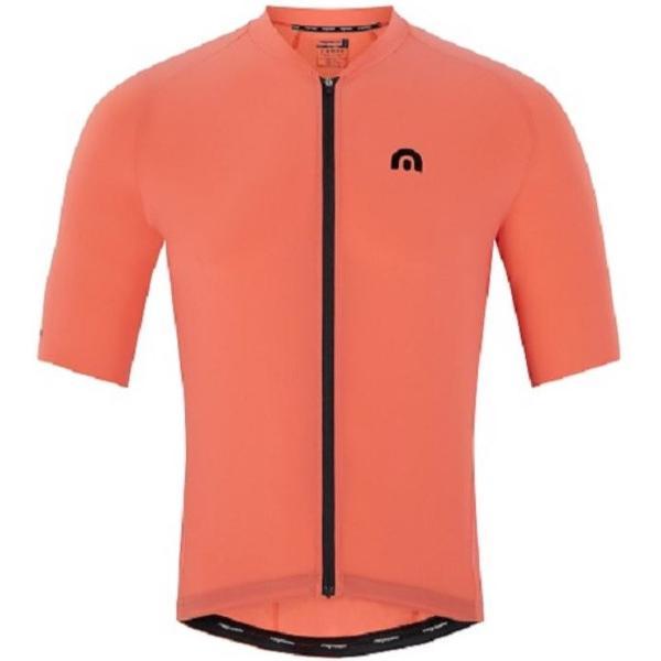 Megmeister Woven Jersey Hot Coral - Fietsshirt korte mouwen Koraal Heren