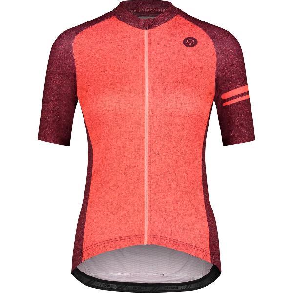 AGU Melange Fietsshirt Essential Dames - Rood - M