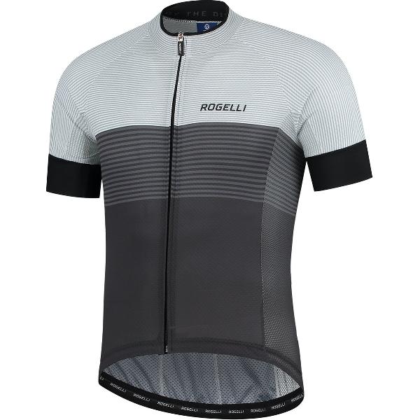 Rogelli Boost Fietsshirt - Korte Mouwen - Heren - Zwart, Wit - Maat 2L