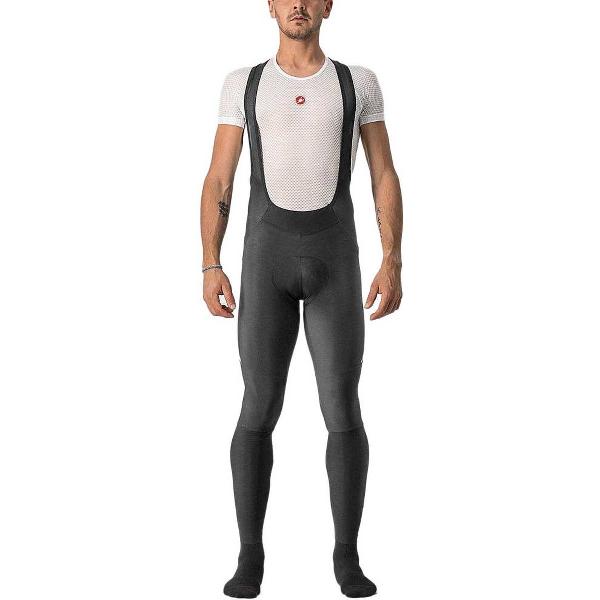 Castelli VELOCISSIMO 5 lange fietsbroek Black/Silver Reflex - Mannen - maat S