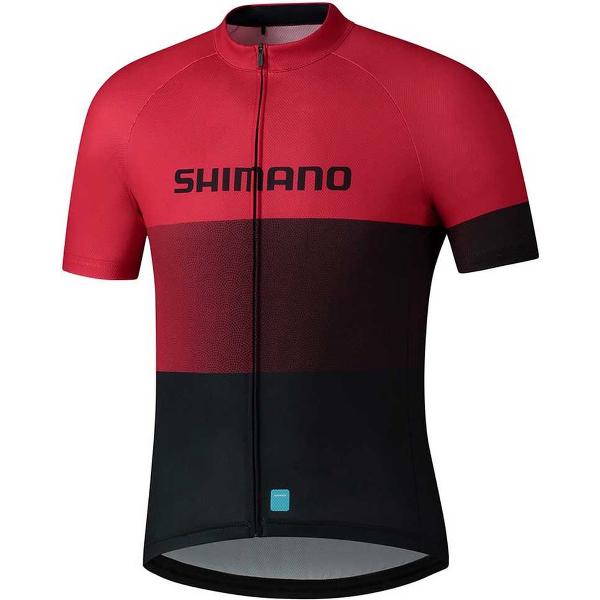 SHIMANO Team Jersey Met Korte Mouwen Heren - Red - S