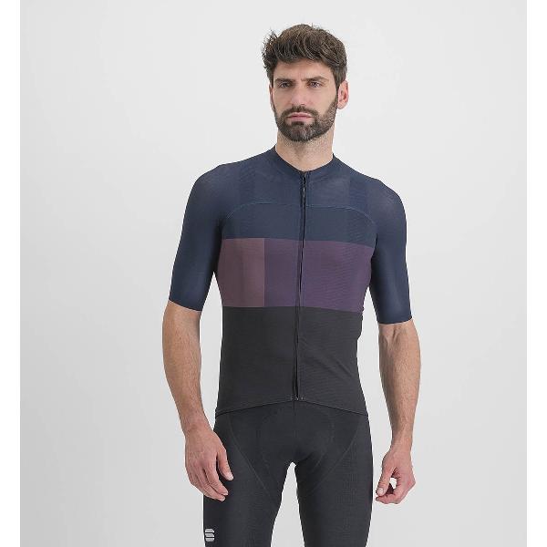 Sportful Snap Jersey - Black Galaxy Blue