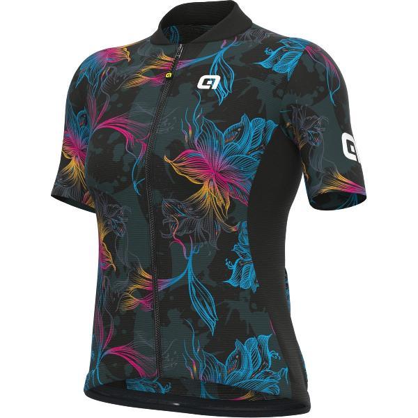 Ale Dames Fietsshirt Korte Mouwen Solid Chios - Grijs - L - Valt klein