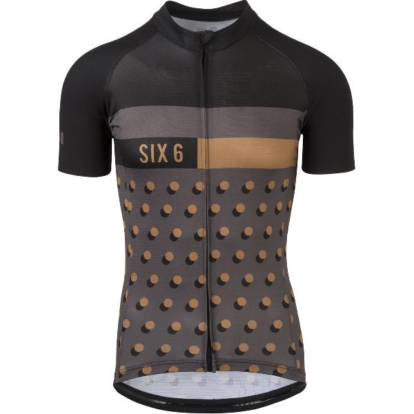 AGU Dot Fietsshirt Heren Six6 - Bruin - M