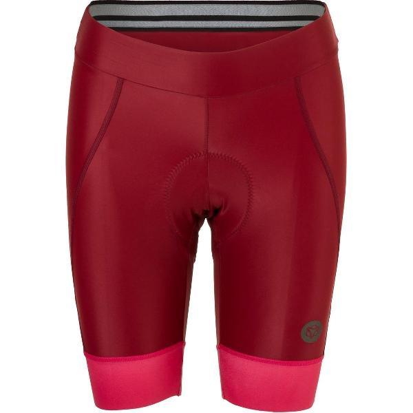 AGU Prime Short Trend Dames Fietsbroek - Maat XS - Rood