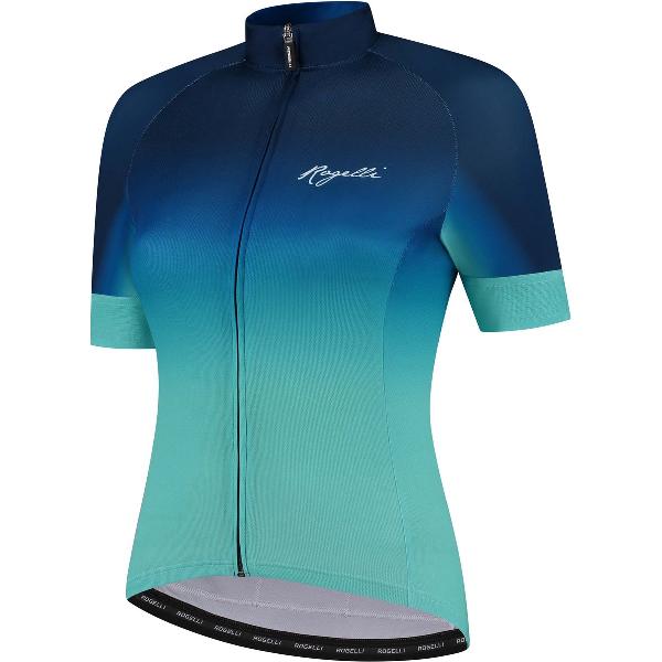 Rogelli Dream Fietsshirt - Wielershirt Dames Korte Mouw - Turquoise/Blauw - Maat 2XL