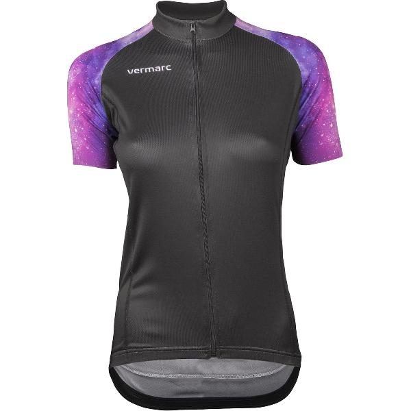 Vermarc Galaxy Dames Fietsshirt Korte Mouwen Zwart