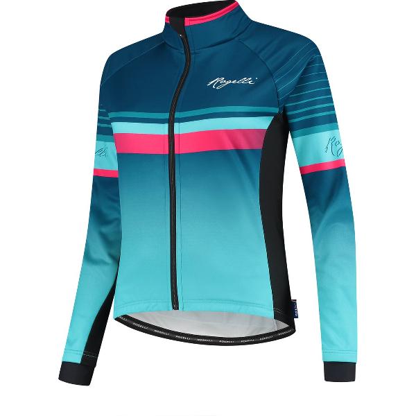 Rogelli Impress Fietsjack Winter - Dames - Blauw, Roze - Maat 2XL