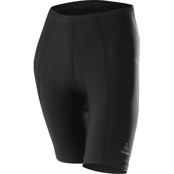 Löffler Fietsbroek Basic Dames Nylon/elastaan Zwart Maat Xl