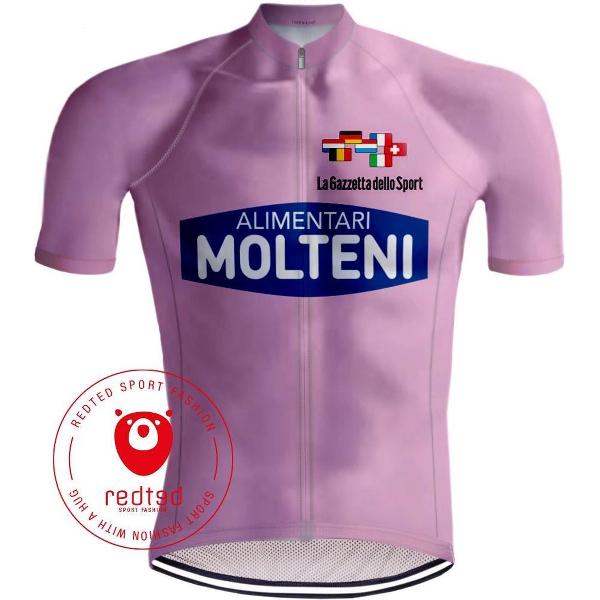 Retro Wielershirt Molteni Giro d'Italia Roze - REDTED (3XL)