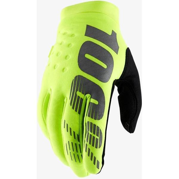 100% Glove MTB BRISKER Youth - Fluo Geel - L