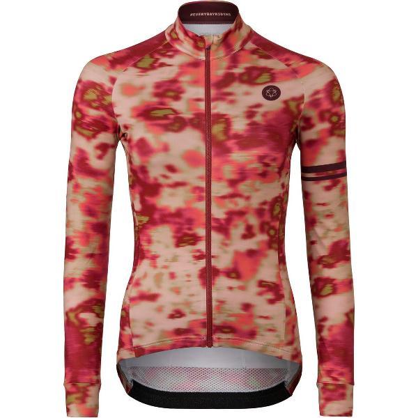 AGU Blurry Photo Fietsshirt Lange Mouwen Performance Dames - Pink - XS