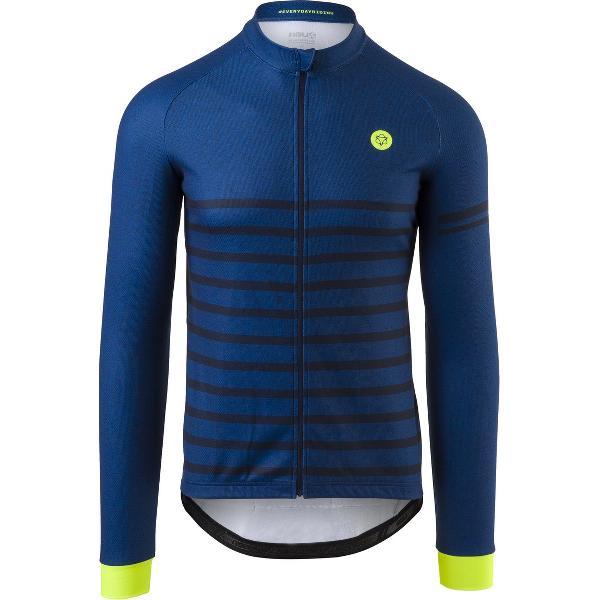 AGU Melange Fietsshirt Lange Mouwen Essential Heren - Blauw - S