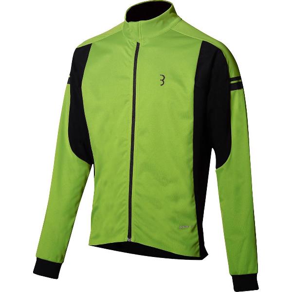 BBB Cycling TriGuard 2.0 Fietsjas Winter - 5-15 Cº - Heren Fietsjack Wielrennen - Winddicht - Neon Geel - Maat XL