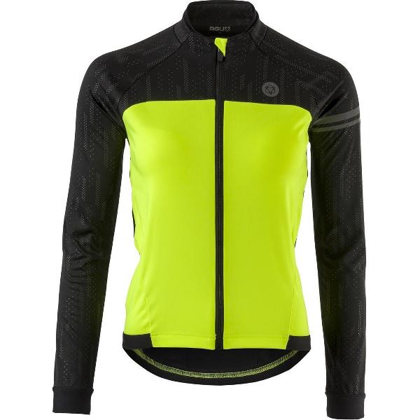 AGU HIVIS Thermo Fietsjack Essential Dames HIVIS - Zwart - S - Reflecterend - Winddicht - Waterafstotend