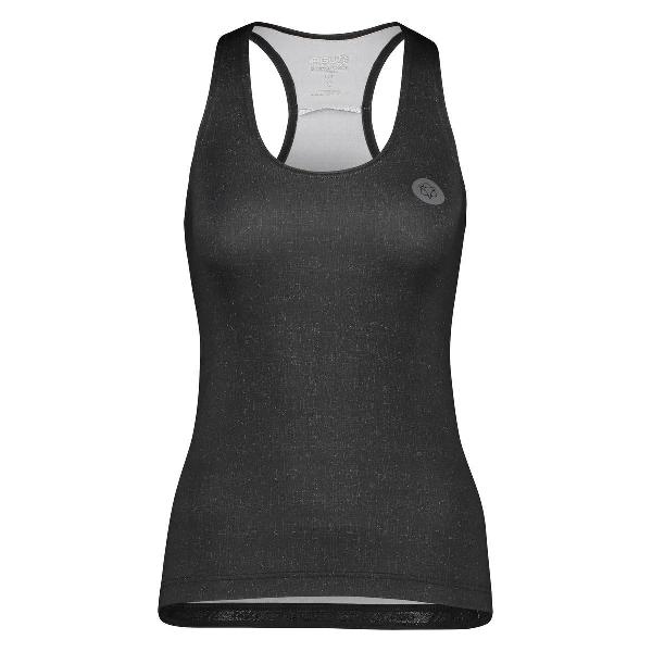 AGU Melange Singlet Essential Dames - Zwart - S