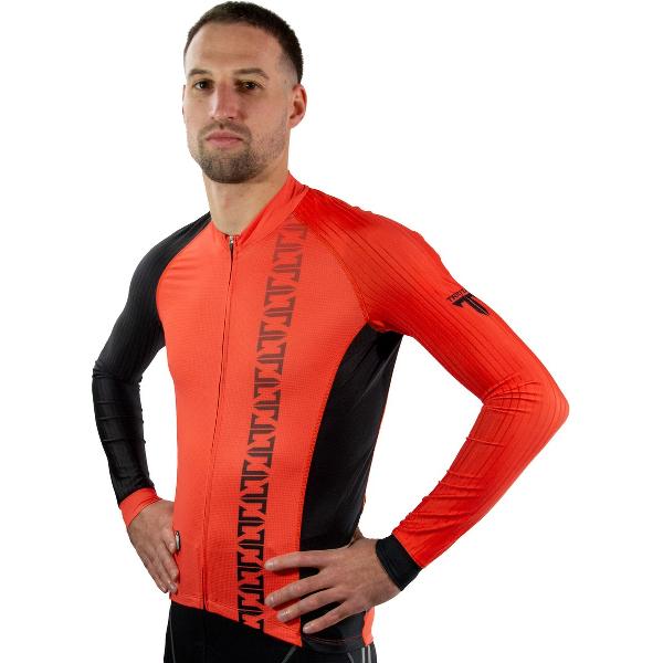 Trititan Titanium Pro Long Aero Sleeves Jersey - Fietsjas - Fietsjack - Oranje - 2XL