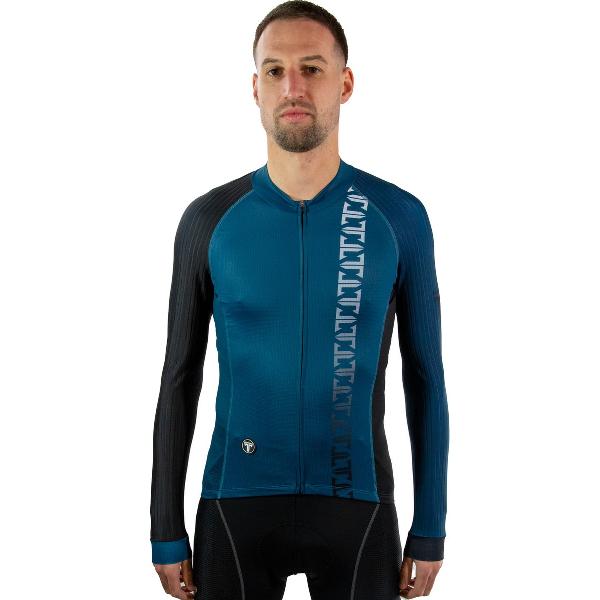 Trititan Titanium Pro Long Aero Sleeves Jersey - Fietsjas - Fietsjack - Blauw - 2XS