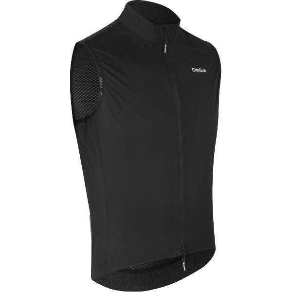 GripGrab - WindBuster Vest Lichte Winddichte Fiets Gilet Thermo Wielrennen Windvest Mouwloos - Zwart - Heren - Maat M