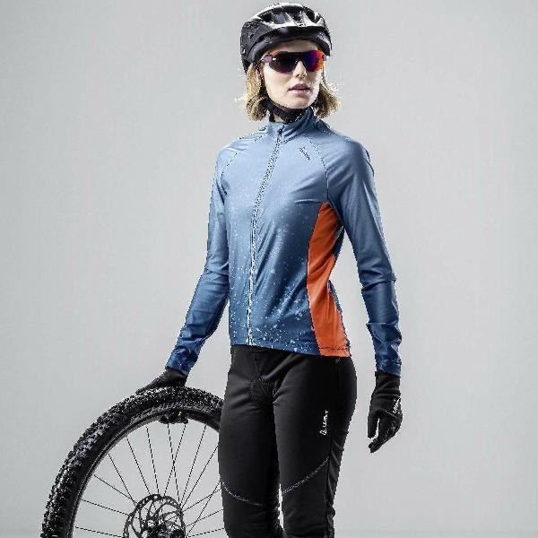 Loeffler wielrenshirt lange mouwen W Bike L/S Jersey Dirt dames - Blauw - 44