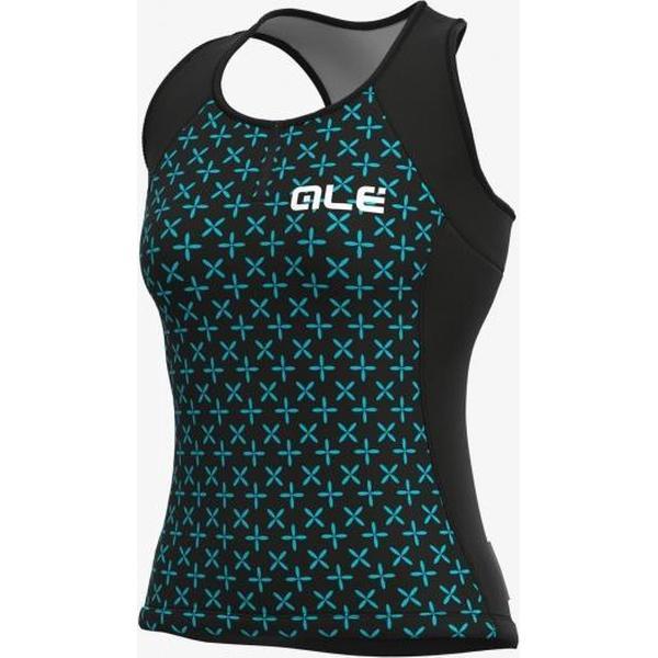 Ale Dames Fietsshirt Zonder Mouwen Solid Helios - Turquoise - M - Valt klein