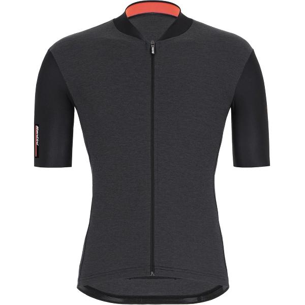 Santini Fietsshirt Korte mouwen Zwart Heren - Color S/S Jersey Black - L