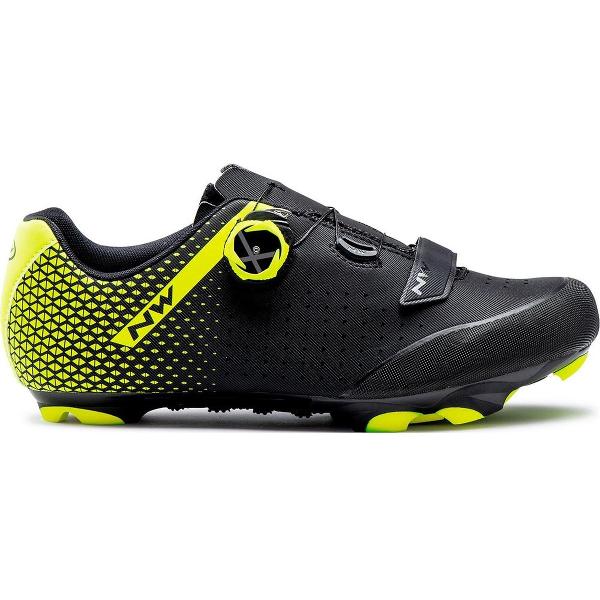 Northwave Fietsschoenen - Maat 45 - Unisex - zwart/geel