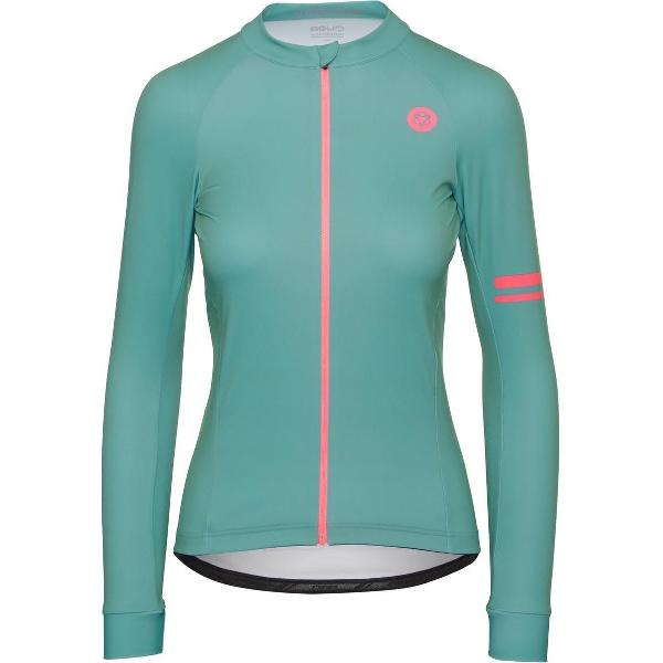 AGU Solid Fietsshirt Lange Mouwen Trend Dames - Groen - XS