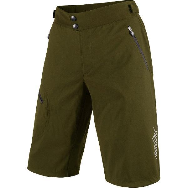 Nalini Dames Fietsbroek kort zonder bretels - Zonder Zeem - Groen - ADVENTURES LADY SHORT Olive green - S