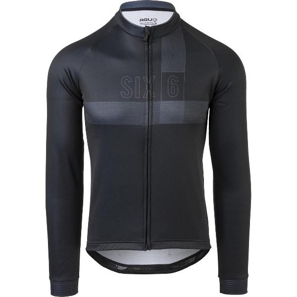 AGU Classic Fietsshirt Lange Mouwen II SIX6 Heren - Zwart - L