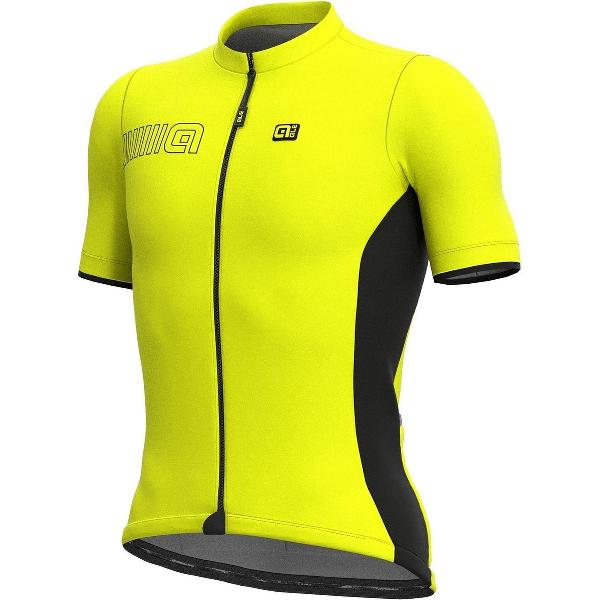 Shirt Korte Mouwen Solid Color Block - Fluo Geel - XL - Valt klein