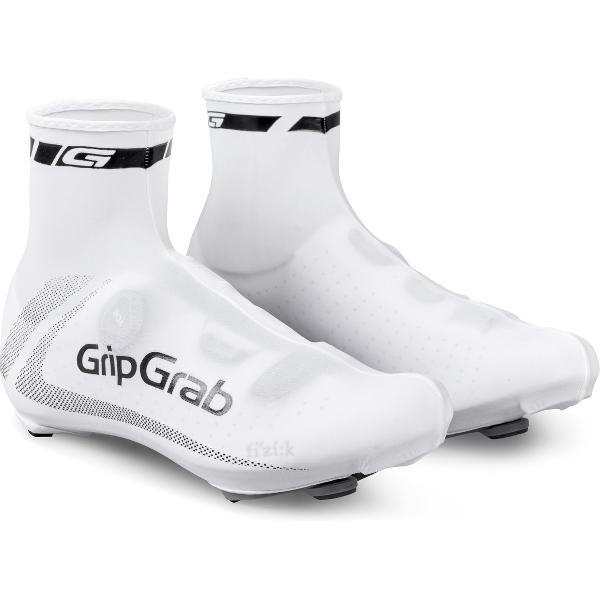 GripGrab - RaceAero Lichtgewicht Zomer Wielren Overschoenen Race Fiets - Wit - Unisex - Maat One Size