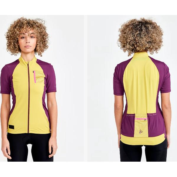 Craft - Adv Offroad SS Jersey - Geel - Dames - Maat M