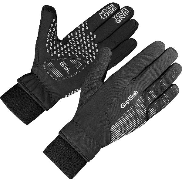 GripGrab - Ride Windproof Winter Gevoerde Padded Fietshandschoenen - Zwart - Unisex - Maat XS