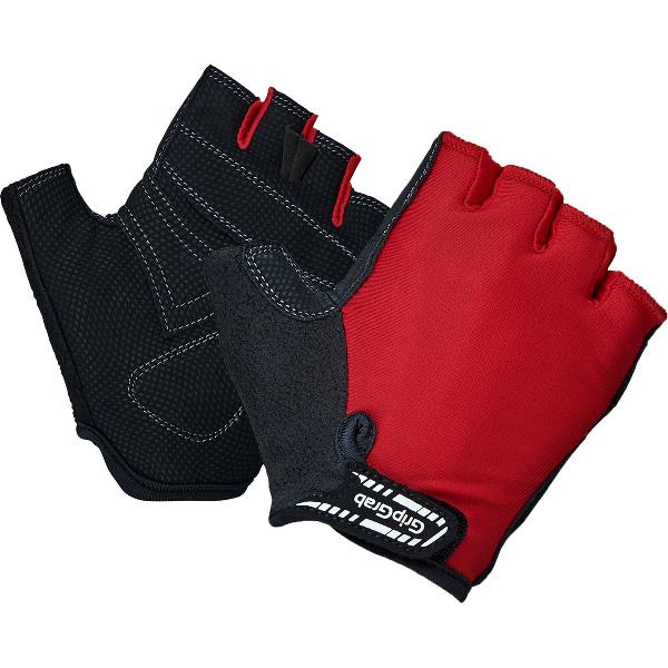 GripGrab - Kids' X-Trainer Junior Korte Vinger Zomer Kinder Fietshandschoenen - Rood - Unisex - Maat M